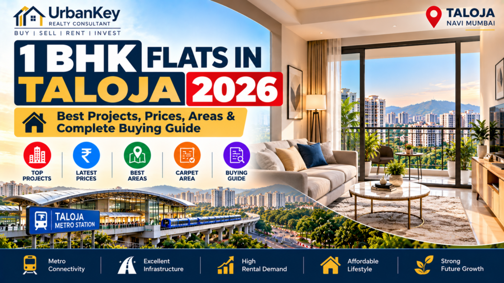 1 BHK Flats in Taloja 2026 – Best Projects, Prices, Areas & Complete Buying Guide