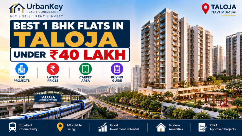 Best 1 BHK Flats in Taloja Under ₹40 Lakh – Projects, Prices, Carpet Area & Buying Guide