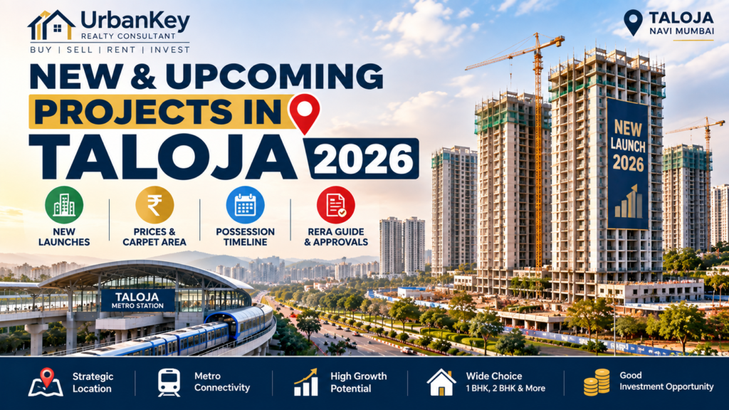 New & Upcoming Projects in Taloja 2026 – New Launches, Prices, Possession & RERA Guide